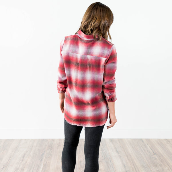 Kendra Plaid Button Up