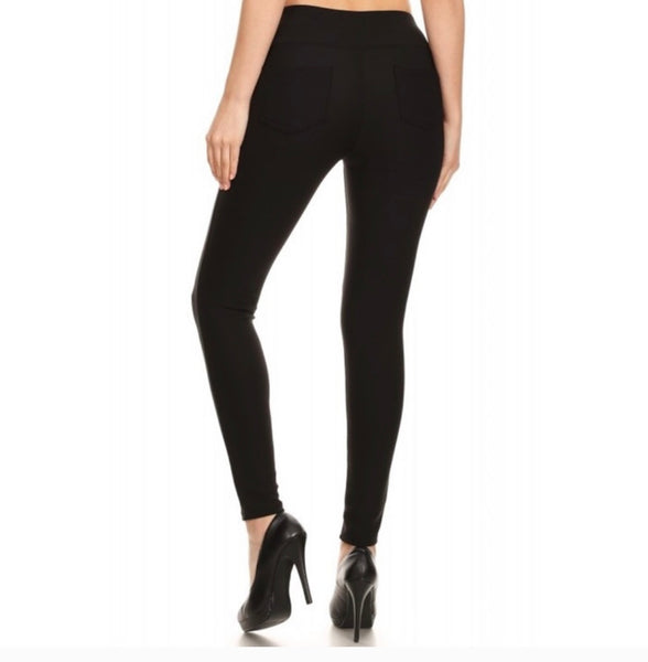 Treggings Skinny Pants with Pockets