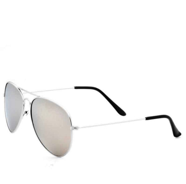 Aviator Reflective Silver Frame Silver Sunglasses