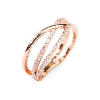 Rose Gold Zig Fashion Ring